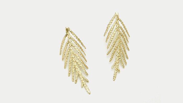 Stone Anvil Cedar Branch Earrings